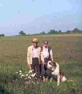 Das sind meine Eltern mit unserem ersten Hund Felix.